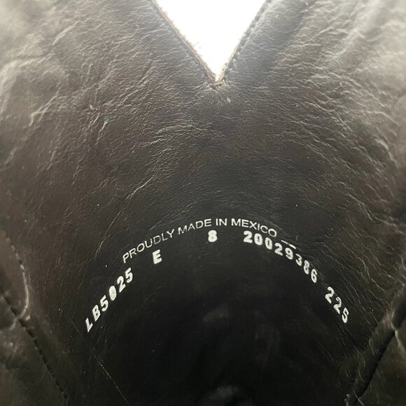 Lane MEGAN MORONEY Smokeshow Womens Cowboy Boots 8 White Western Cowgirl Tall - Picture 8 of 10